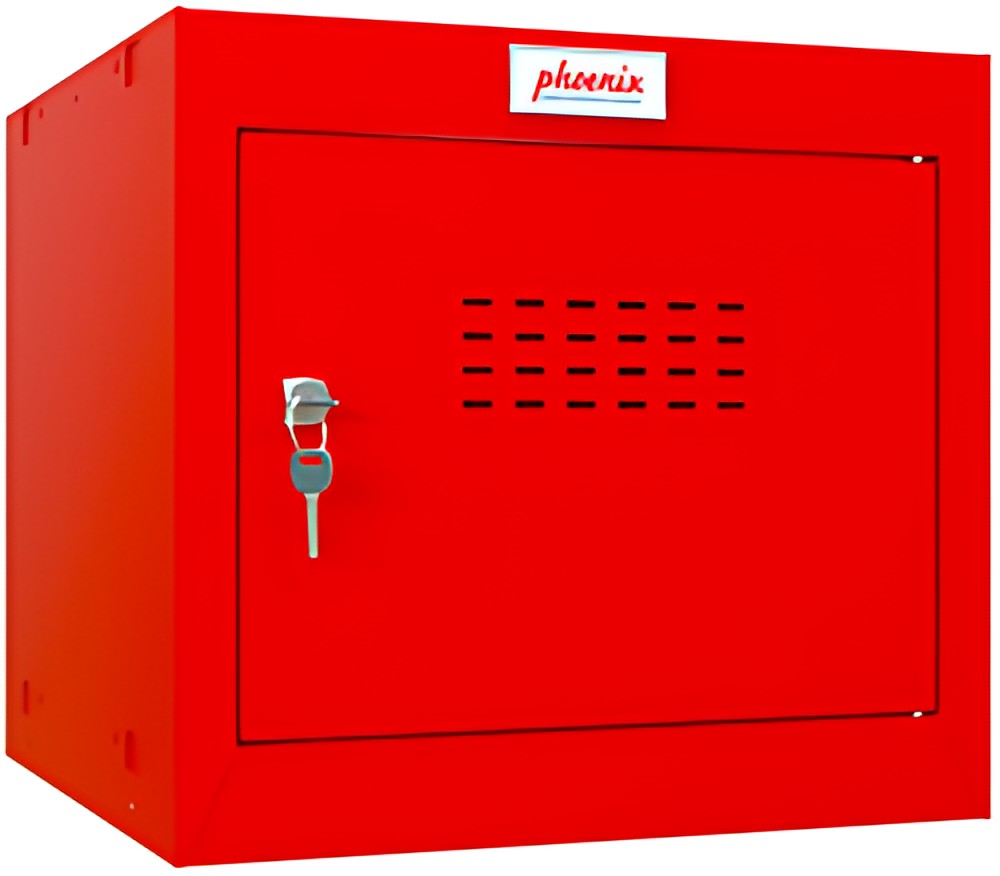 phoenix Casier cubique CL0344, serrure à clé, rouge