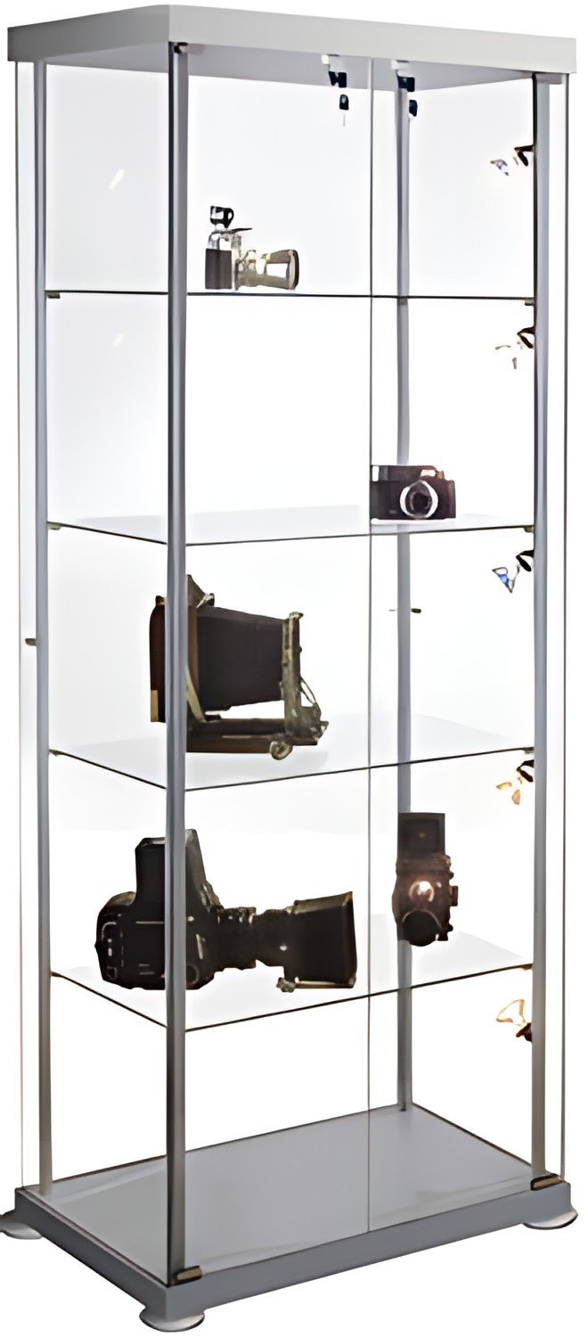 kerkmann Vitrine rectangulaire expoline, 4 étagères en verre