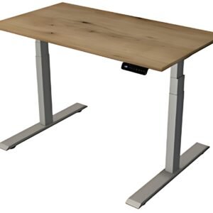 kerkmann Bureau assis-debout Smart Office, chêne/argent