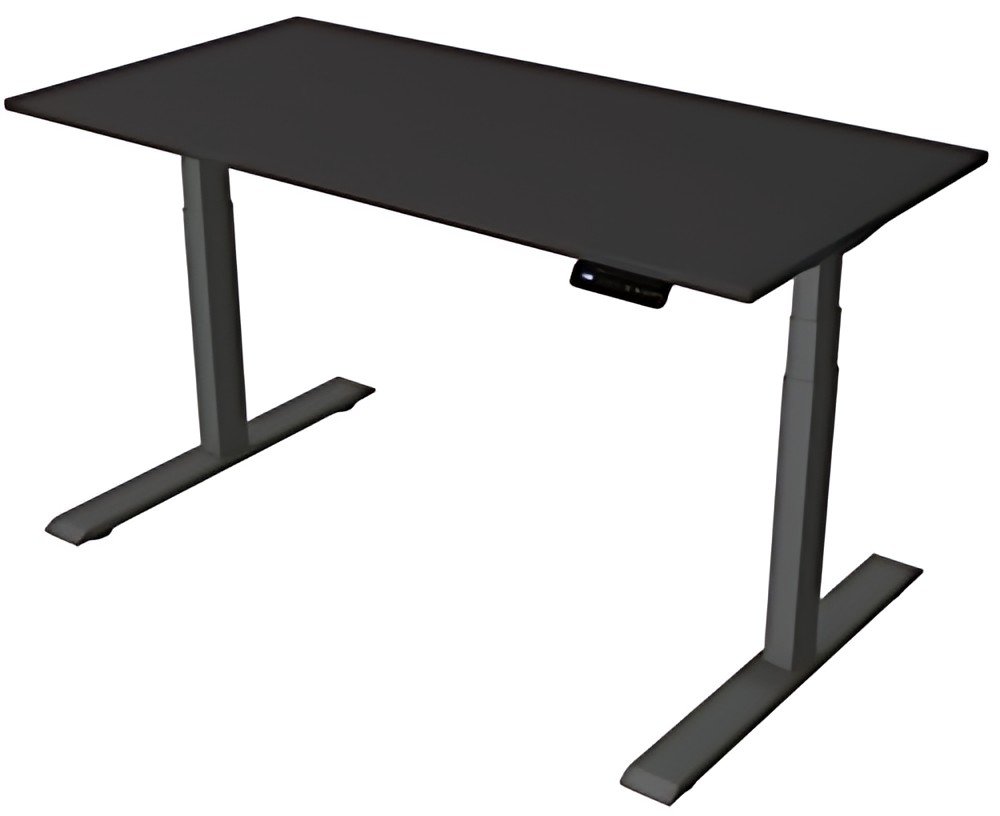 kerkmann Bureau assis-debout Smart Office, blanc/anthracite