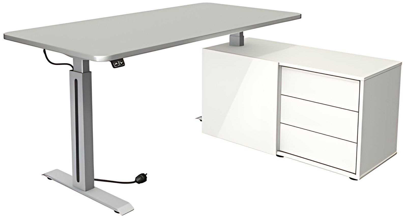 kerkmann Poste de travail complet Move 1 Style, gris clair