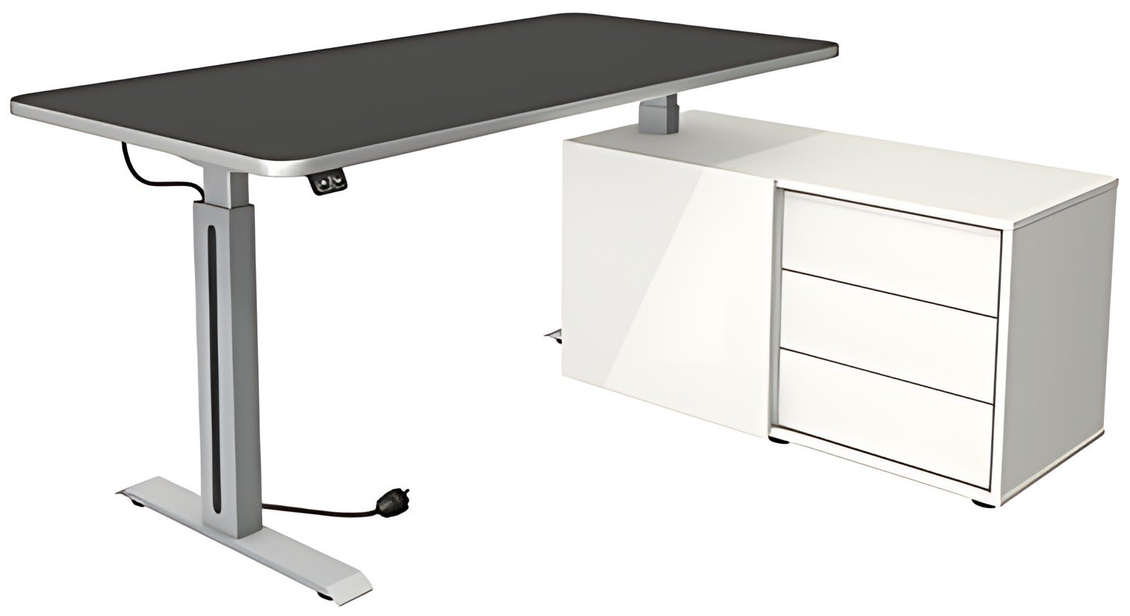 kerkmann Poste de travail complet Move 1 Style, anthracite