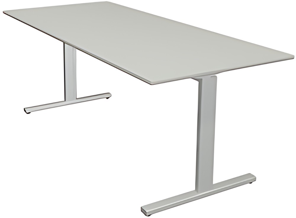 kerkmann Bureau "Form 2", (L)1.200 mm, gris clair