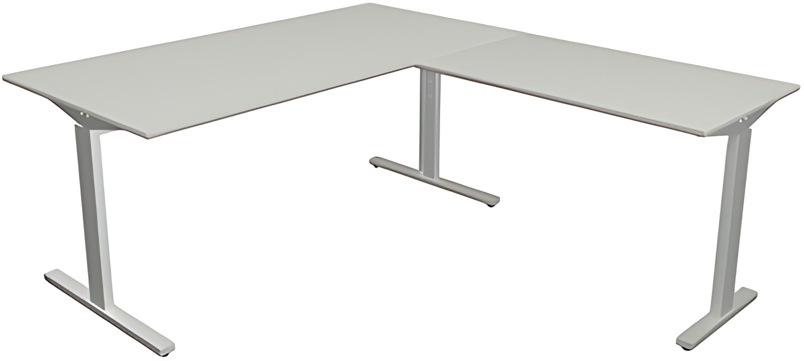 kerkmann Bureau "Form 2" avec extension, (L)1.600 mm, grau