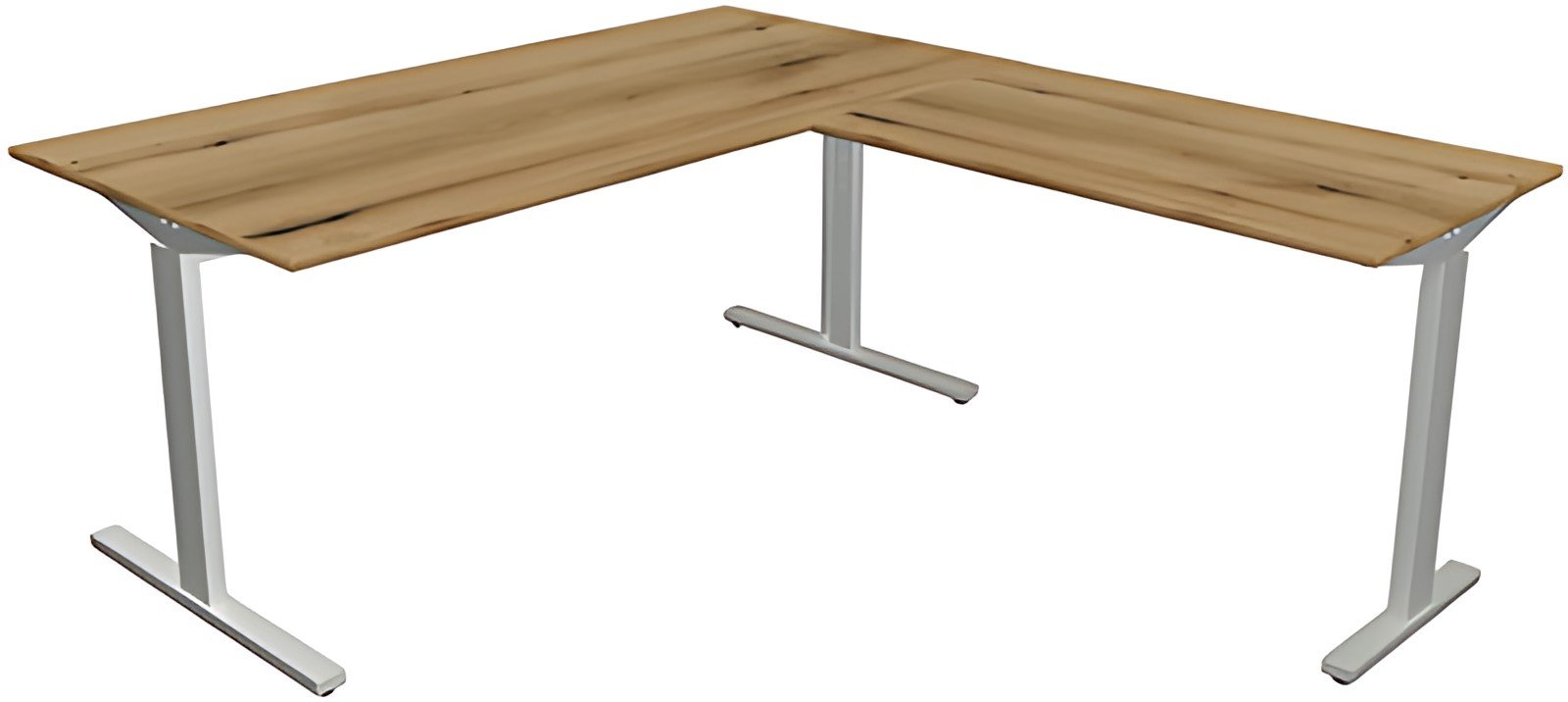 kerkmann Bureau "Form 2" avec extension, (L)1.600 mm, érable