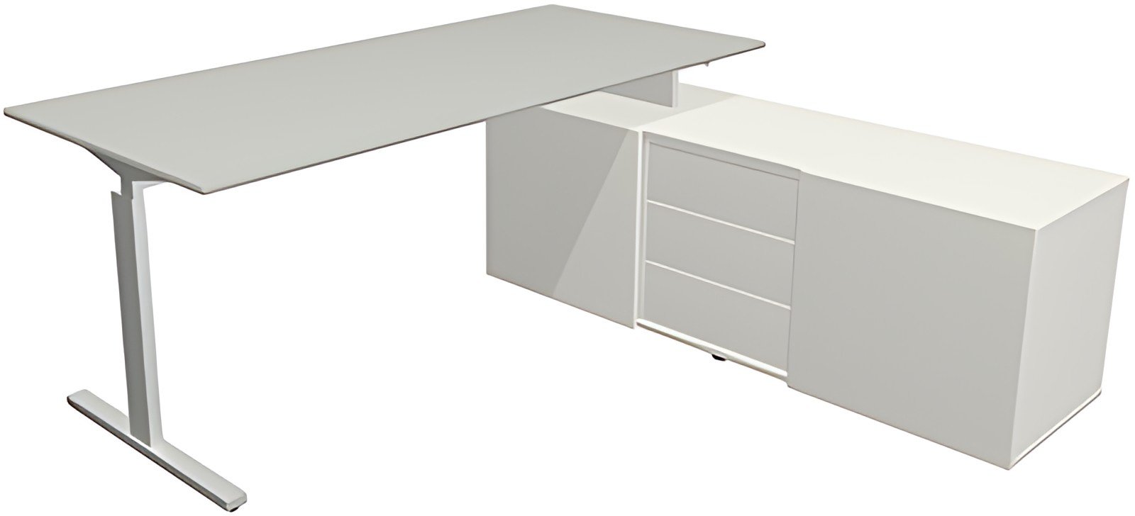 kerkmann Bureau complet "Form 2", gris clair