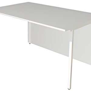 kerkmann Elément de table Atlantis, droit, blanc/verre