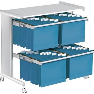 kerkmann Chariot pour dossiers suspendus Pragma, gris clair