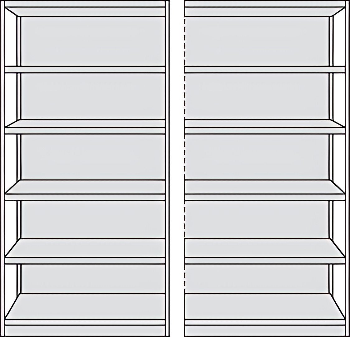 kerkmann Rayonnage de base Progress 500, (H)1.900 mm