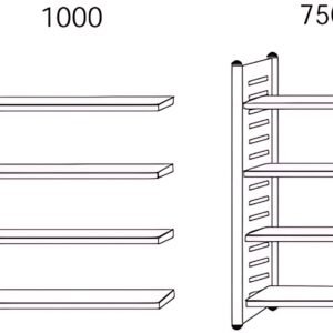 kerkmann Rayonnage "M2", (L)750 x (H)1.800 mm