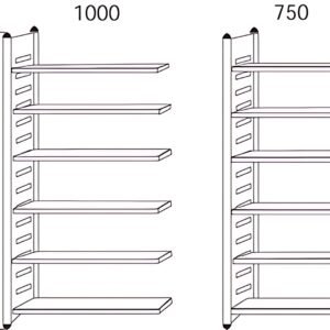 kerkmann Rayonnage "M2", 6 tablettes, (L)1.000 x (H)2.600 mm