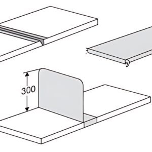 kerkmann Barre de renfort pour tablette "M2", pour (P)400 mm
