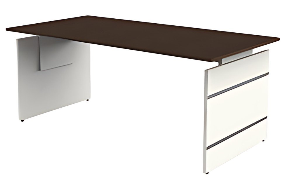 kerkmann Bureau avec piètement panneau Form 4, (L)1.800 mm