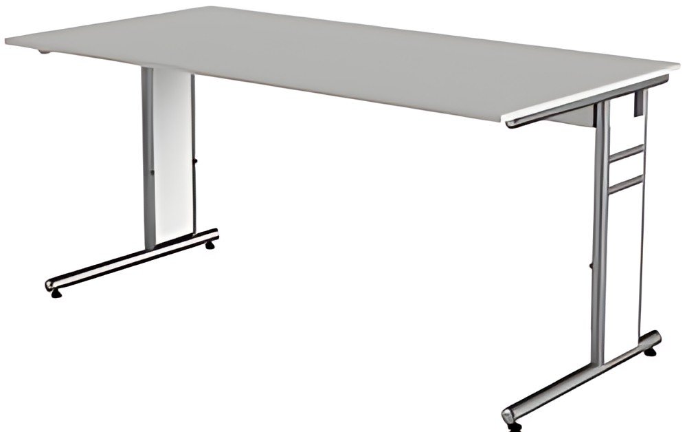 kerkmann Bureau Form 4, (L)1.800 mm, gris clair
