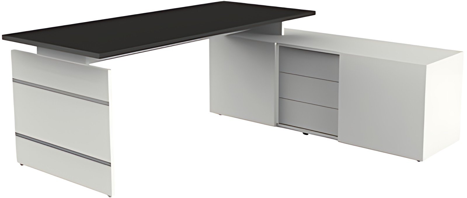 kerkmann Bureau complet Form 4/AVETO, blanc/anthracite