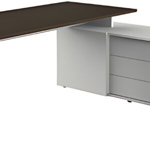 kerkmann Bureau complet Form 4, blanc/wengé