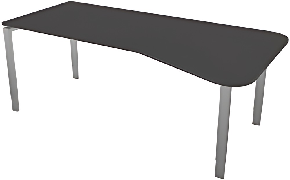 kerkmann Bureau pour ordinateur Form 5, support 4 pieds
