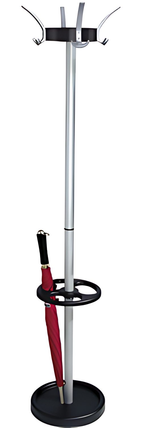 kerkmann Portemanteau sur pied Public 8, 12 crochets, gris