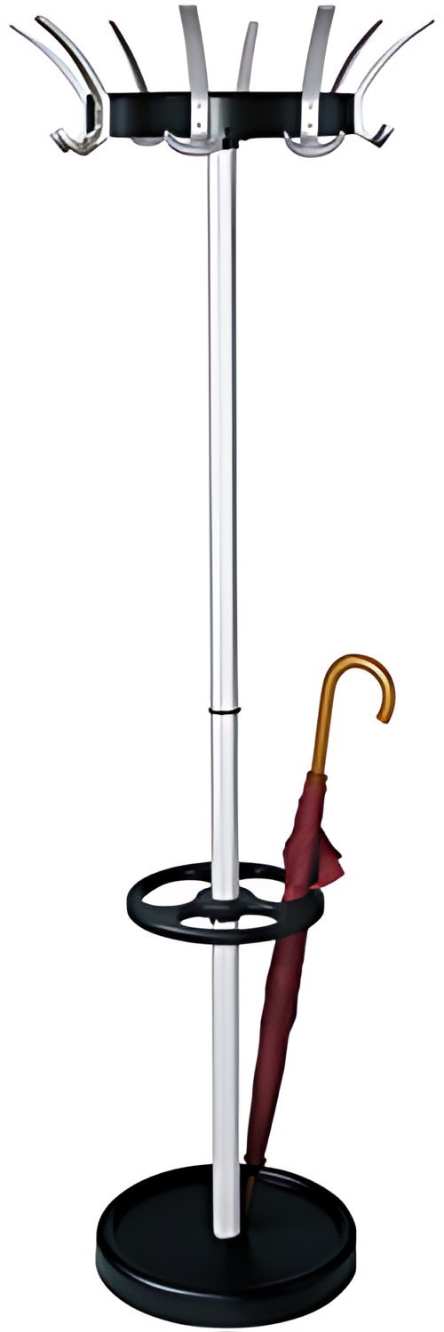 kerkmann Portemanteau sur pied Public 16, 24 crochets, gris