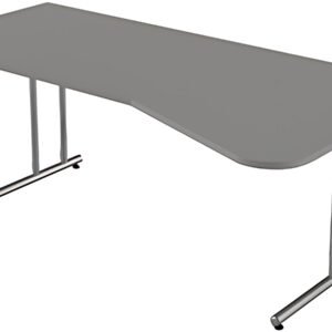 kerkmann Bureau pour PC Start Up, piètement en C, graphite