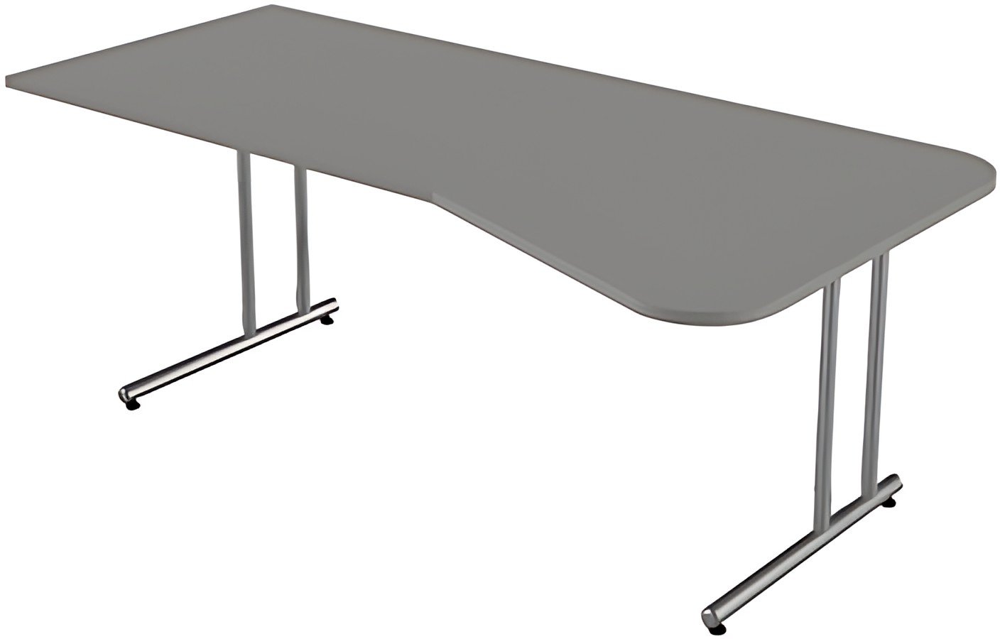 kerkmann Bureau pour PC Start Up, piètement en C, graphite