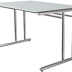 kerkmann Bureau ARTLINE, (L)1.600 mm, avec plateau en verre