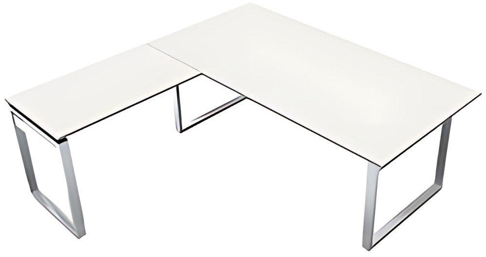 kerkmann Bureau AVETO avec extension, (L)1.800 mm, blanc