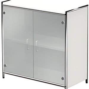 kerkmann Bahut ARTLINE, 2 hauteurs de classeur, blanc