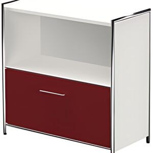 buffet kerkmann ARTLINE, 2 hauteurs de dossiers, 1 tiroir rouge