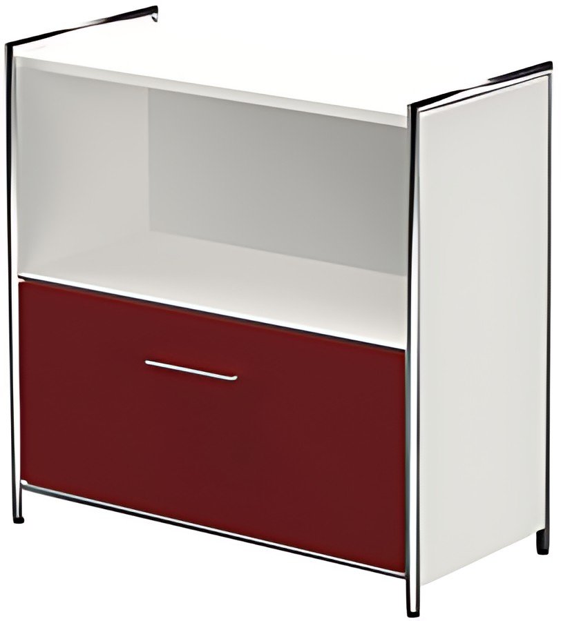 buffet kerkmann ARTLINE, 2 hauteurs de dossiers, 1 tiroir rouge