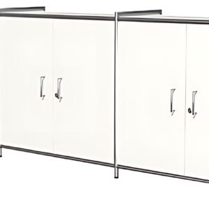 kerkmann Bahut ARTLINE, 2 hauteurs de classeur, blanc