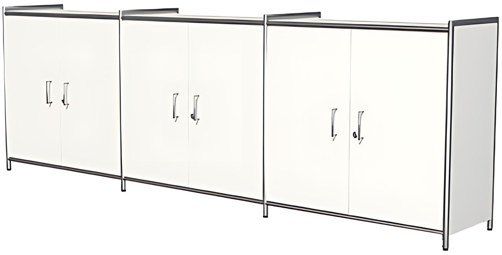 kerkmann Bahut ARTLINE, 2 hauteurs de classeur, blanc
