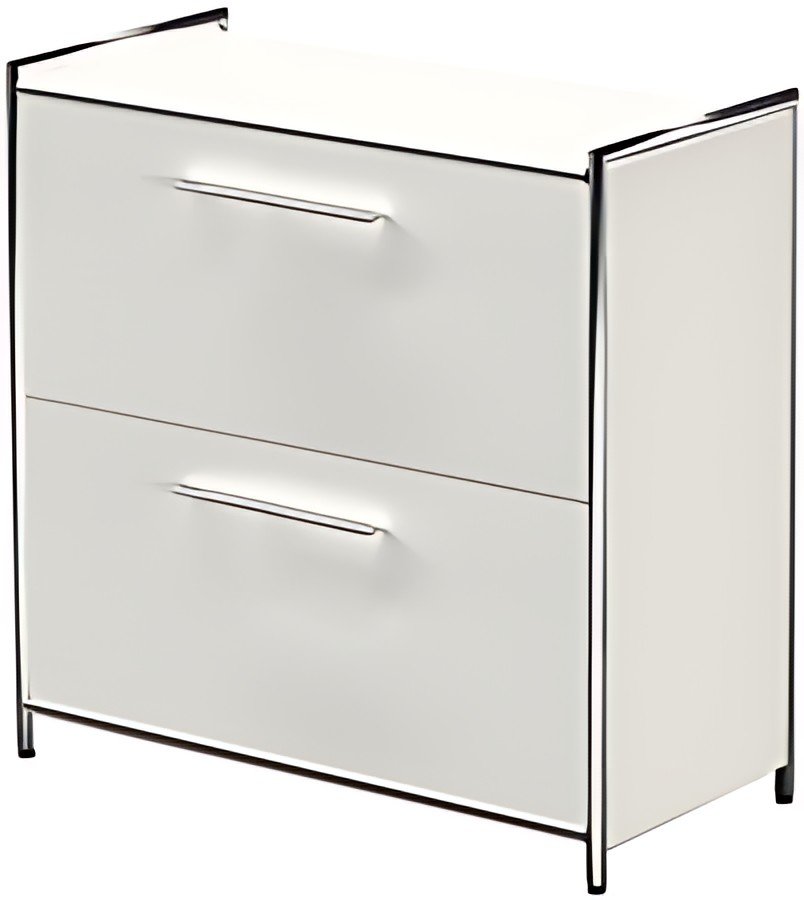 kerkmann Bahut ARTLINE, 2 hauteurs de classeur, blanc