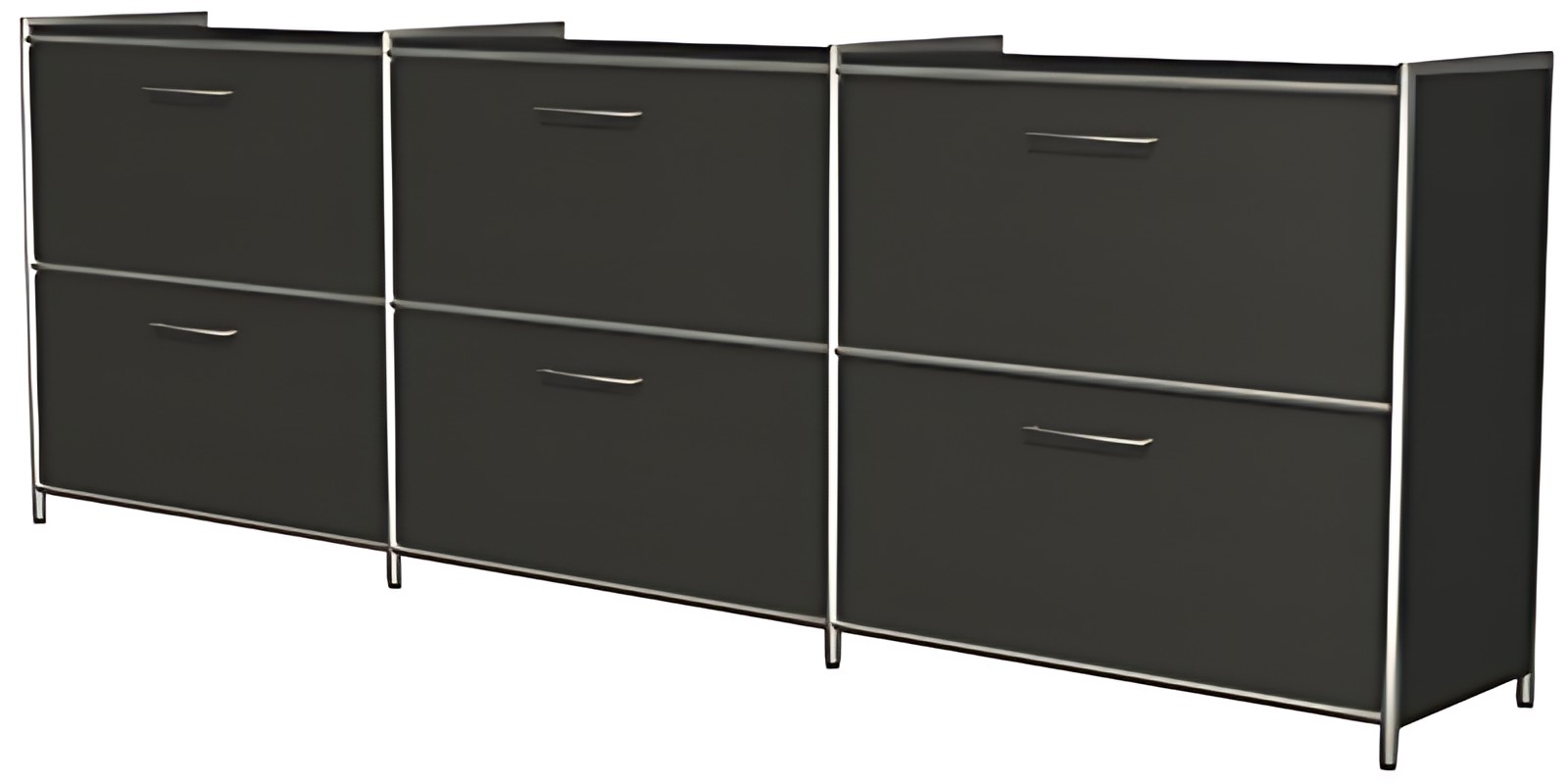 kerkmann Bahut ARTLINE, 2 hauteurs de classeur, anthracite