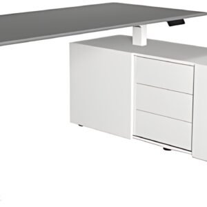 kerkmann Poste de travail complet Move 3, blanc/graphite