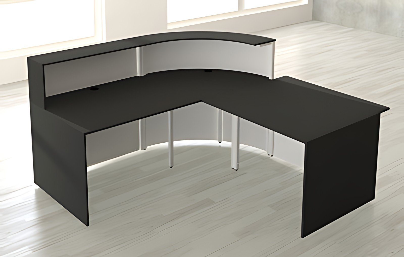kerkmann Comptoir d'accueil Cento 4, blanc/anthracite