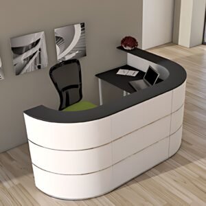 kerkmann Comptoir en L Cento 6, blanc anthracite