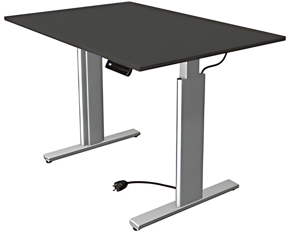 kerkmann Table de bureau assis-debout Move 3 tube,anthracite