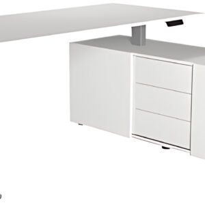kerkmann Poste de travail complet Move 3 tube, blanc