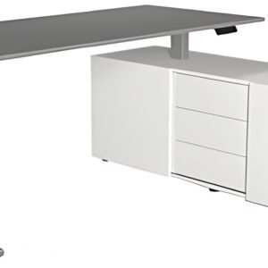 kerkmann Poste de travail complet Move 3 tube, graphite