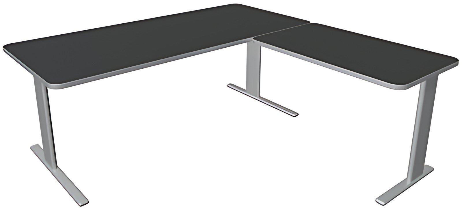 kerkmann Bureau UNIC avec extension, (L)1.800 mm, anthracite