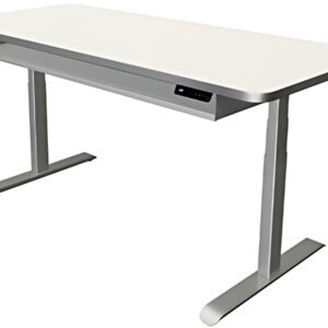 kerkmann Table de bureau assis-debout Move 4 Premium, blanc
