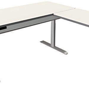 kerkmann Table de bureau assis-debout Move 4 Premium, blanc