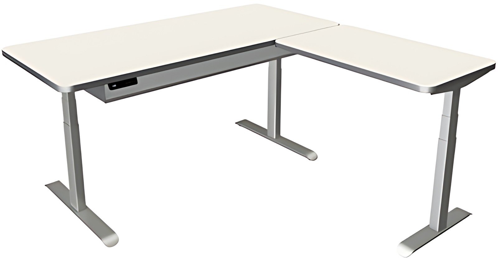 kerkmann Table de bureau assis-debout Move 4 Premium, blanc