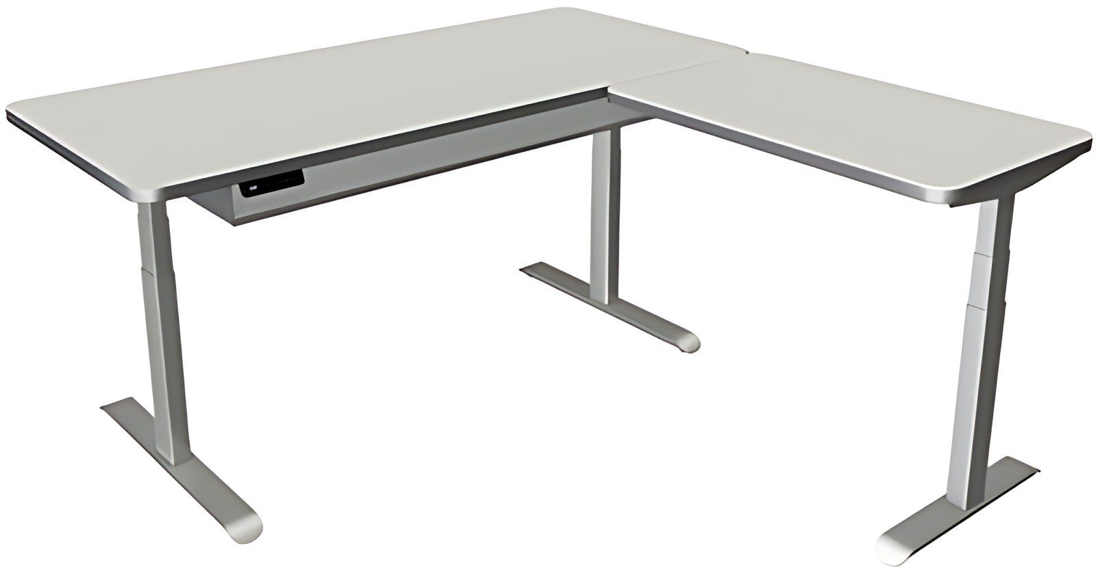 kerkmann Table de bureau assis-debout Move 4 Premium, gris
