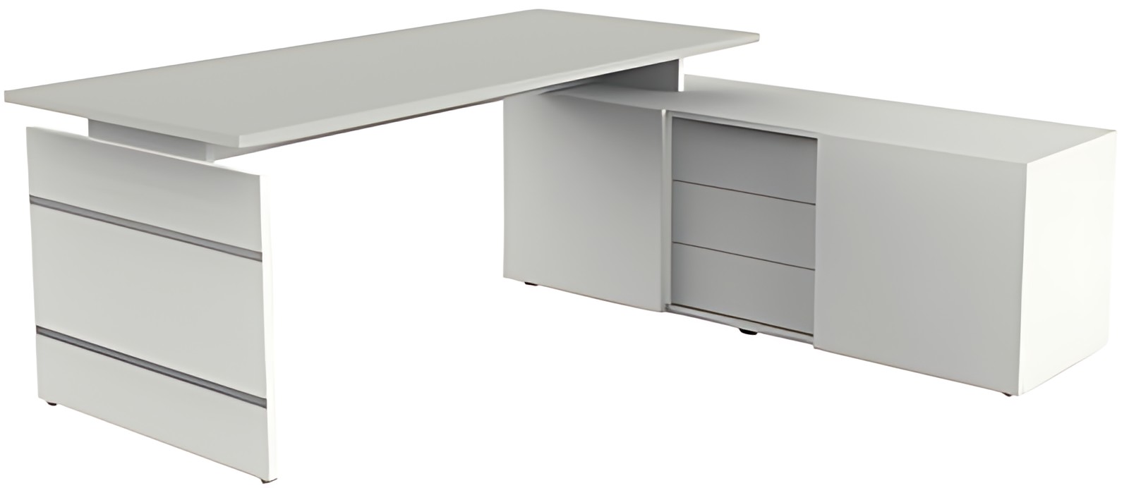 kerkmann Bureau complet Form 4, gris clair