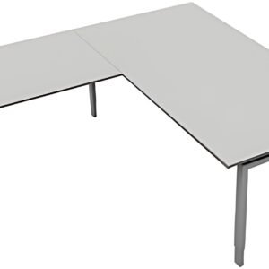 kerkmann Table de conférence Form 5 à élément d'angle, gris