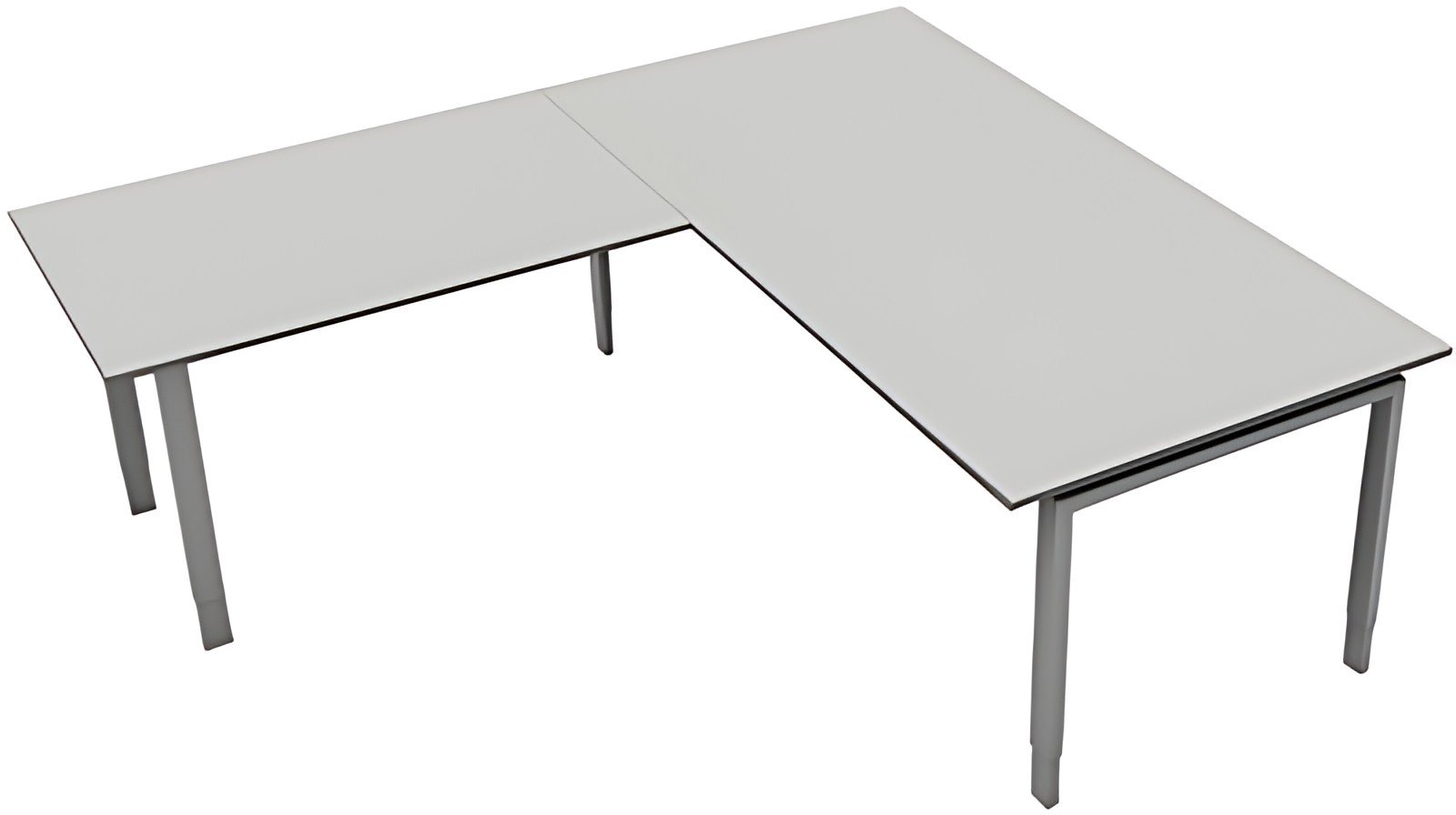 kerkmann Table de conférence Form 5 à élément d'angle, gris
