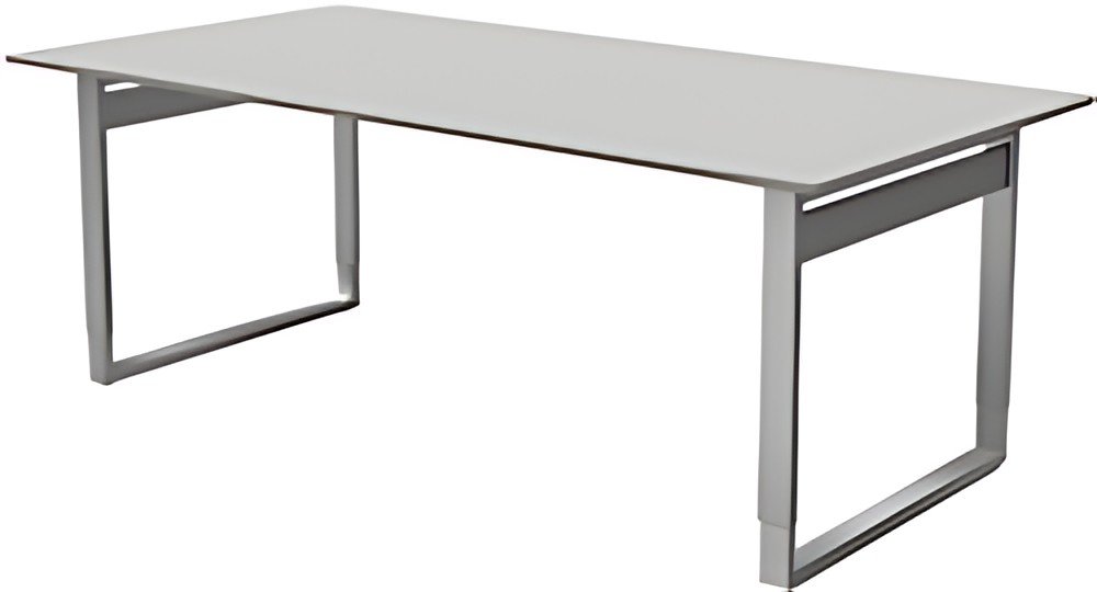 kerkmann Table de conférence Form 5, (L)2.000 mm, gris clair