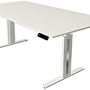 kerkmann Table de bureau assis-debout Move 3 fresh, blanc